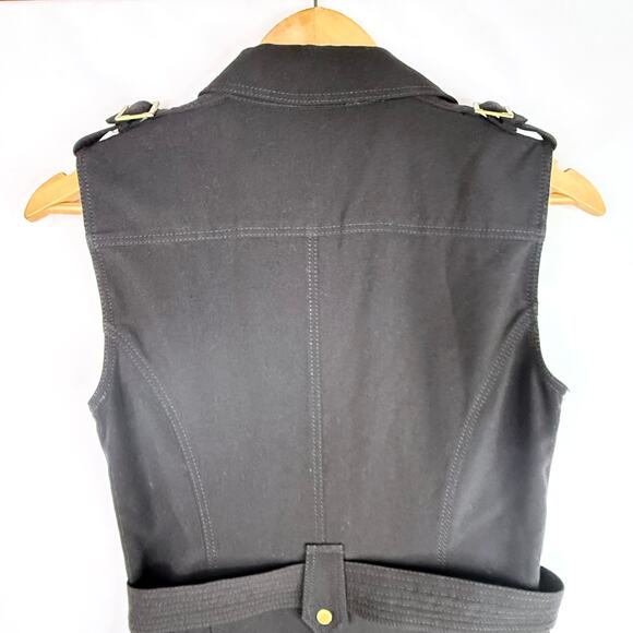 Calvin Klein Black Belted Utility Dress 4 - Picture 4 of 8